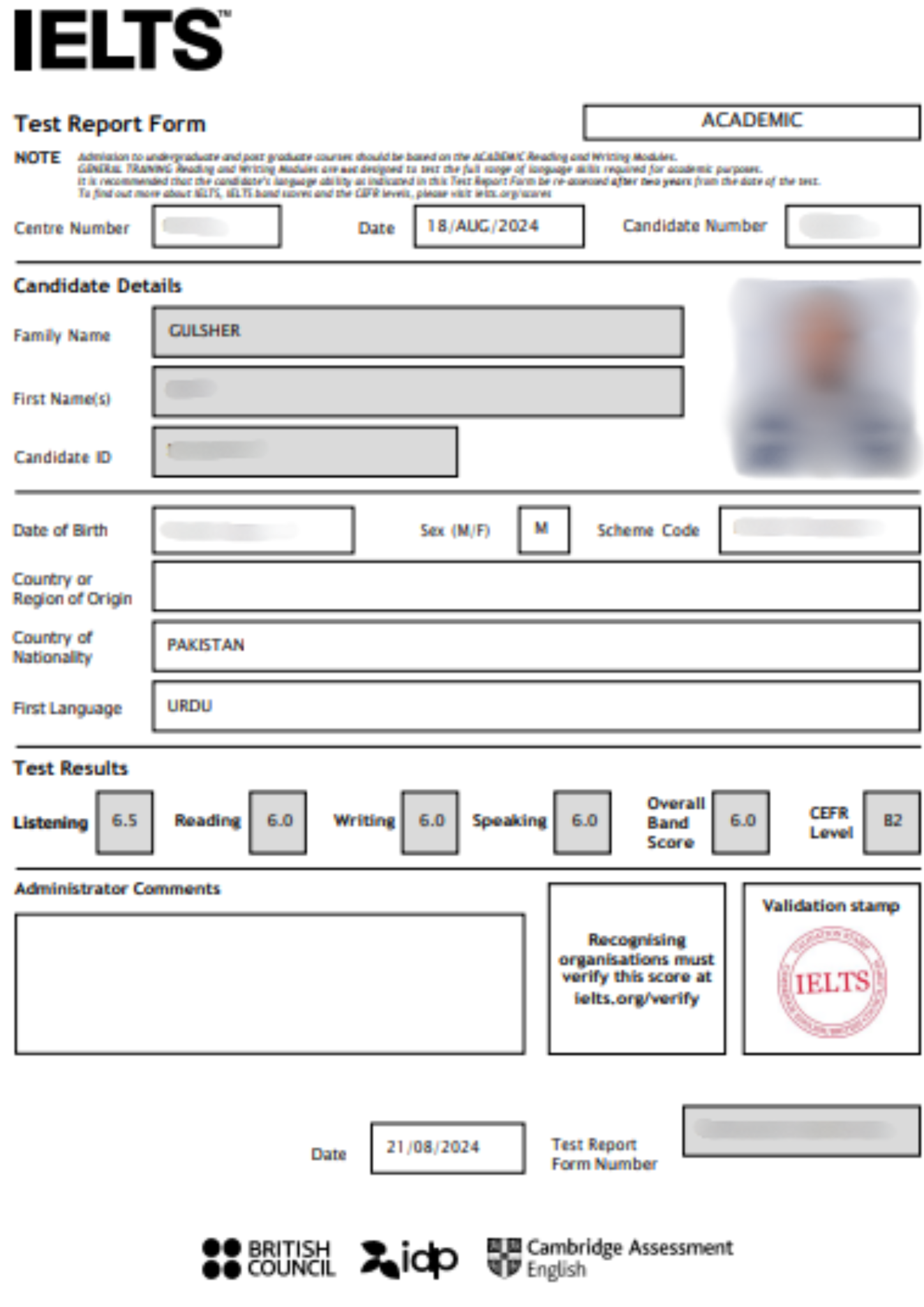 IELTS Result (3)